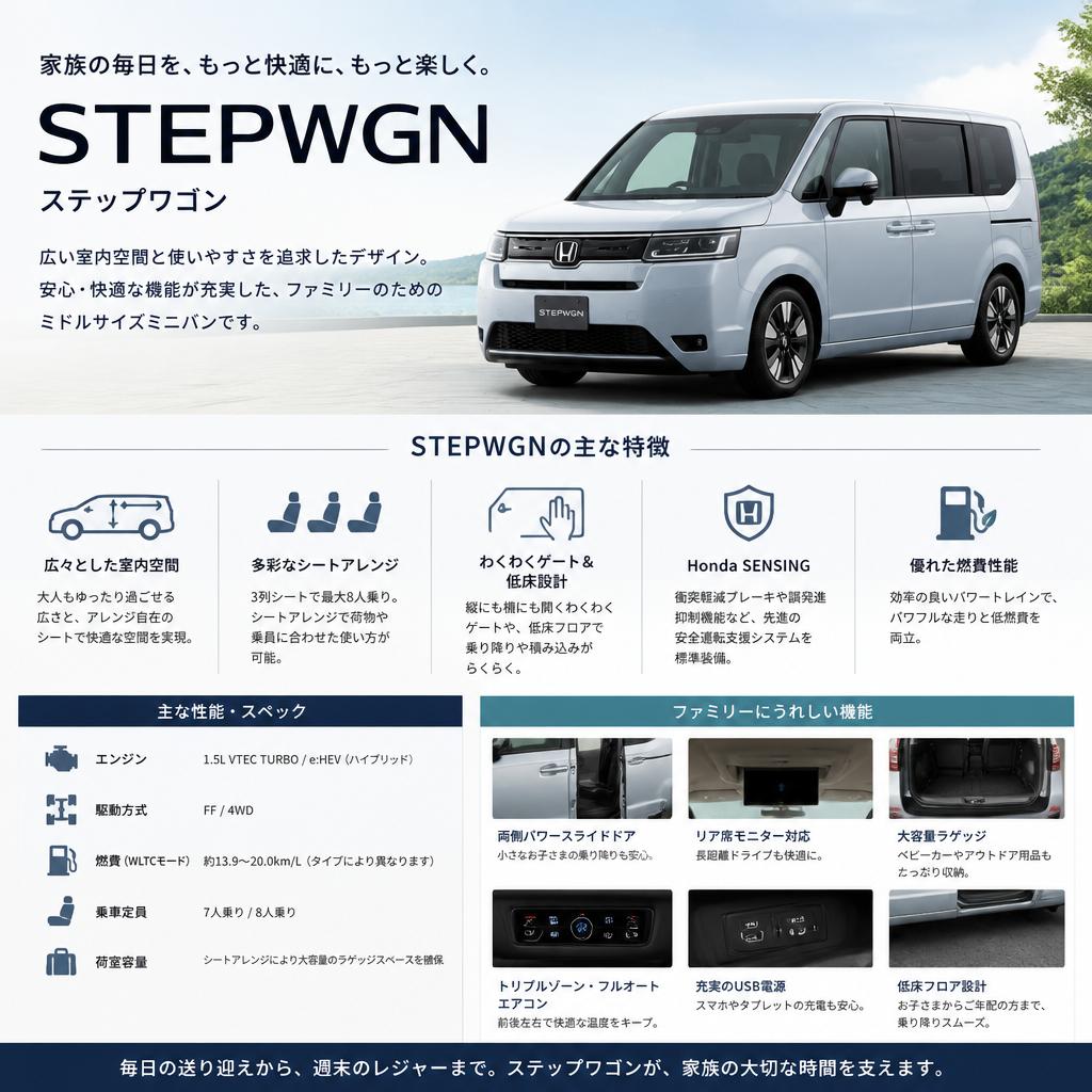ホンダステップワゴンの特性