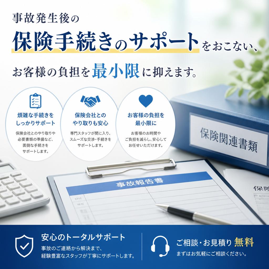 迅速な保険対応について