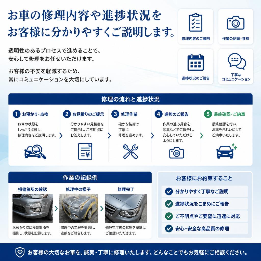 修理プロセスの透明性