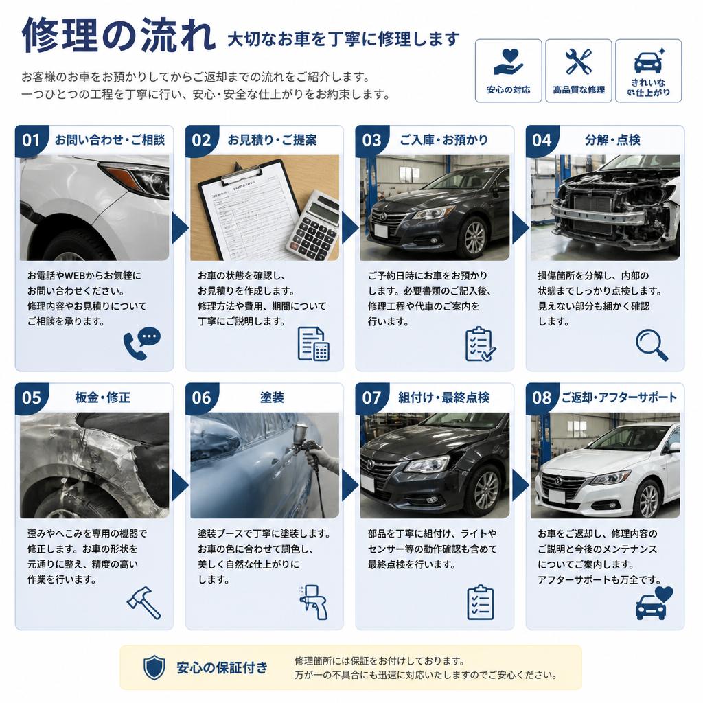 修理プロセスのご紹介