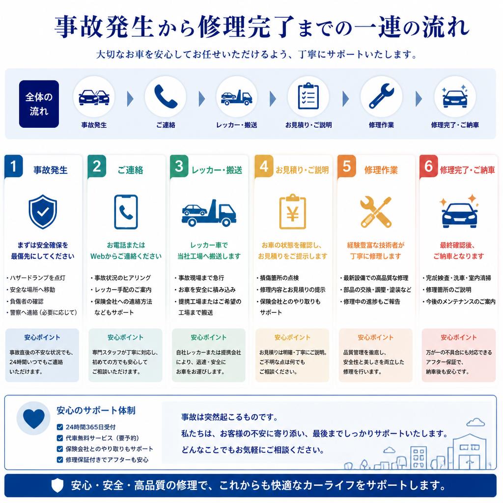事故修理の流れ