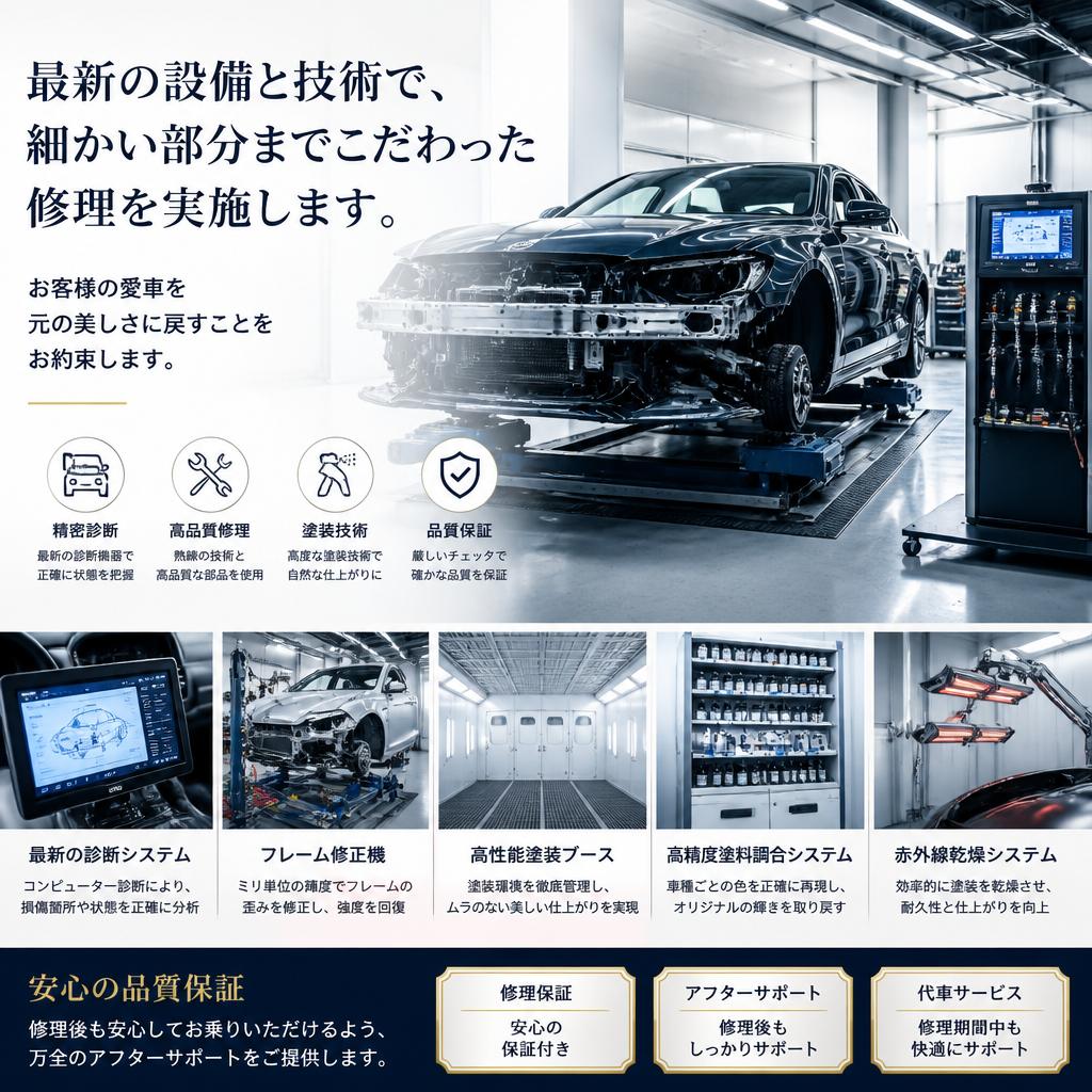 高品質な修理作業