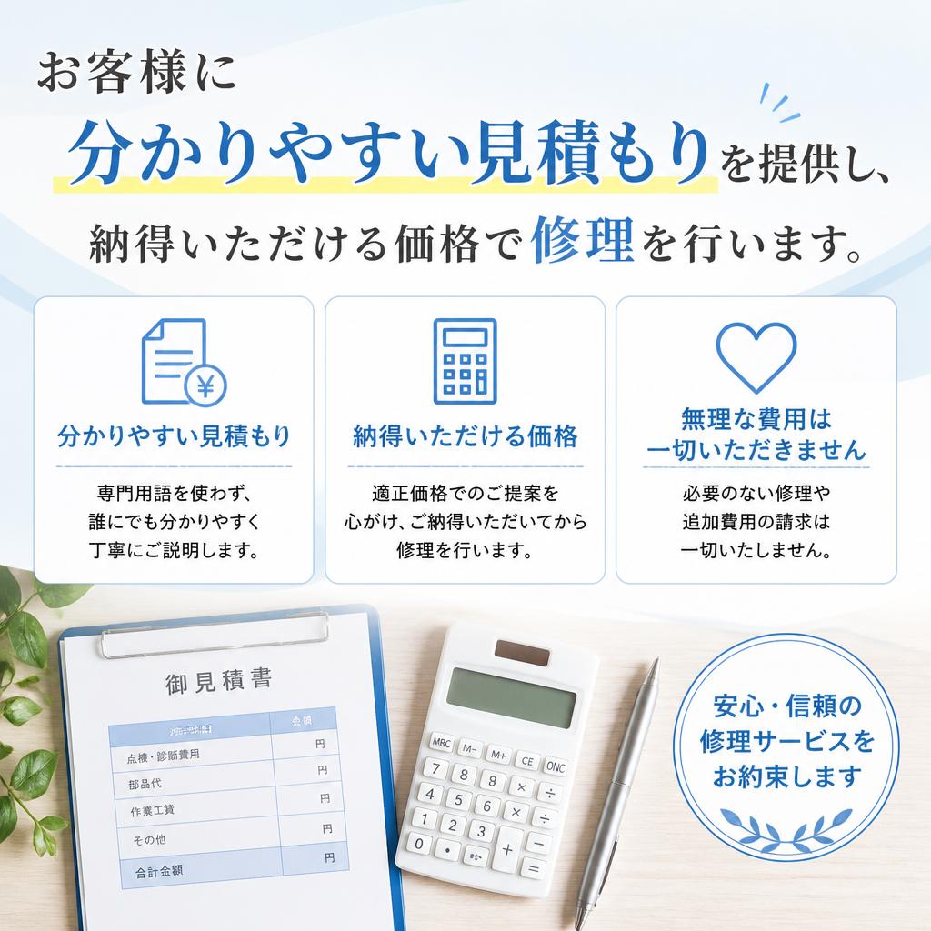 適正で明確な見積もり